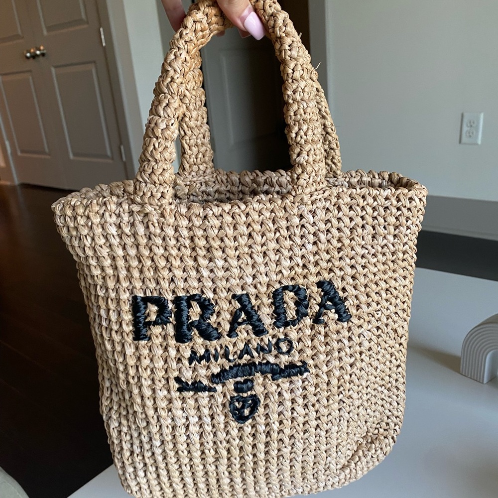 Prada Small Crochet Tote Bag